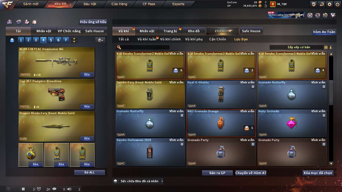 shop acc cf uy tin gia re